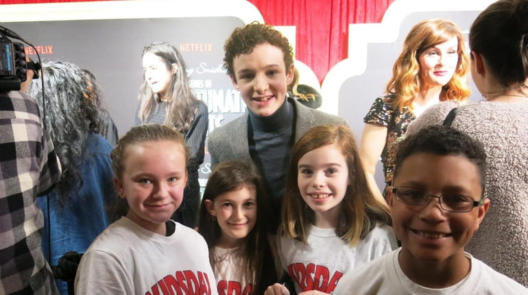 "A Series of Unfortunate Events" actor Louis Hynes with Kidsday...