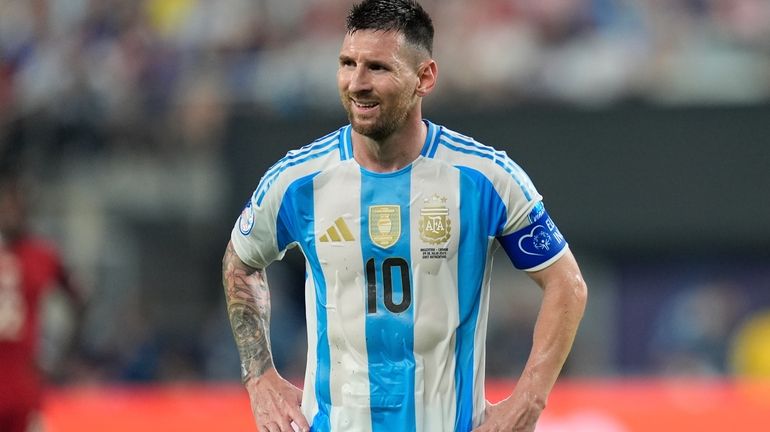 Argentina's Lionel Messi during a Copa America semifinal soccer match...