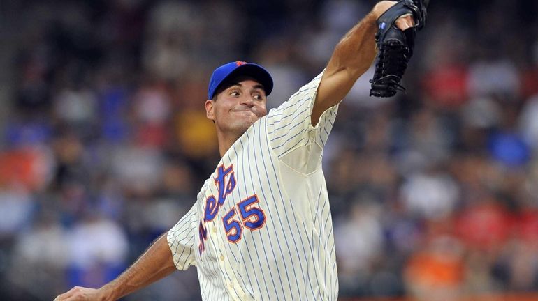 Chris Young pitches against the Nationals. (July 23, 2012)