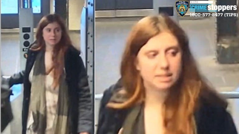 Photos the NYPD said depict Lauren Pazienza, 26, a former...