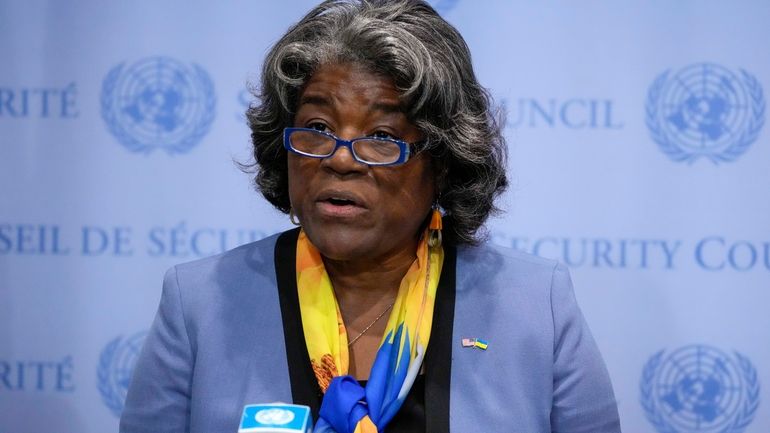 FILE -Linda Thomas-Greenfield, United States Ambassador to the United Nations,...