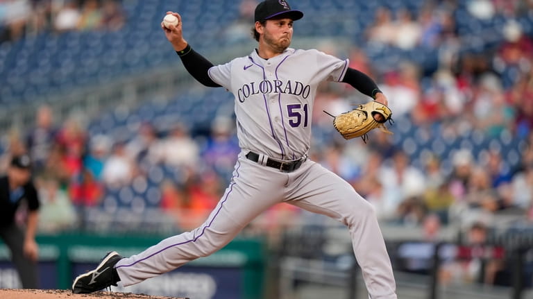 Jones homers and Trejo has 4 hits as the Rockies beat the Nationals 10-6