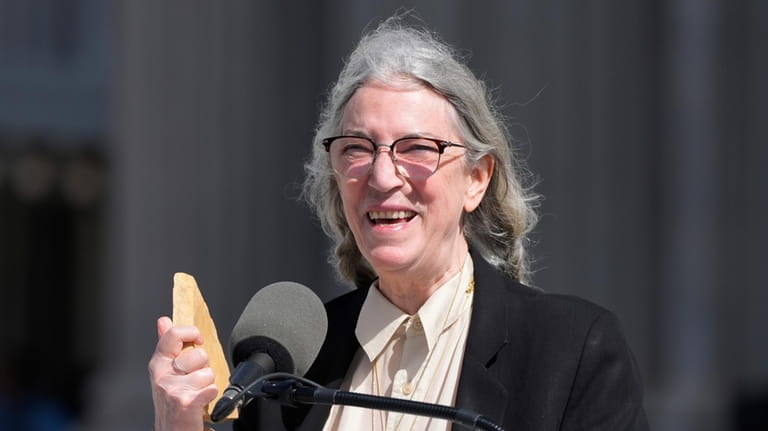 Patti Smith accepts the Michigan Central Honors on behalf of...
