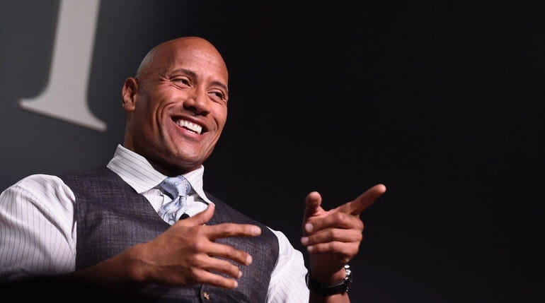 Actor Dwayne "The Rock" Johnson speaks at the Fast Company...