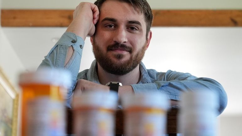 Cancer patient Steven Manetta sits for a portrait Monday, Sept....