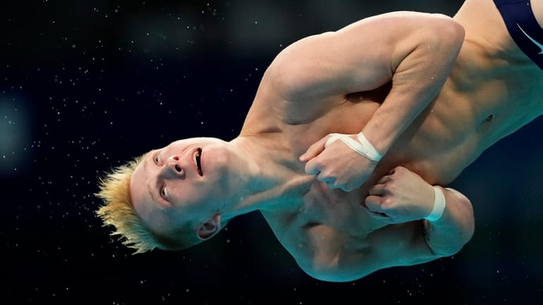 Andrew Capobianco of United States competes in men's diving 3m...