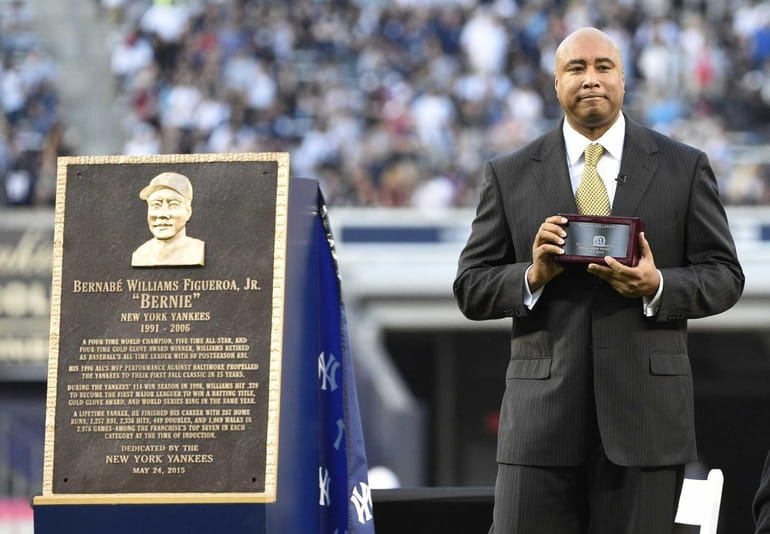 New York Yankees retire Bernie Williams' No. 51, unveil plaque - ESPN