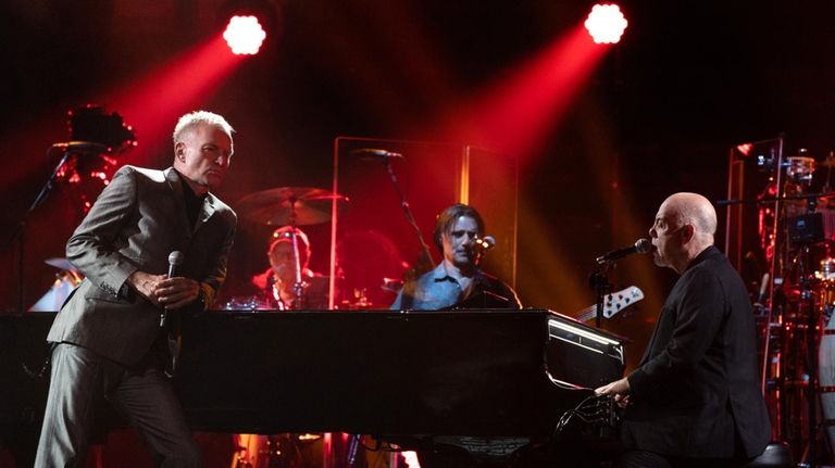 Sting performed with Joel at his 100th residency show.