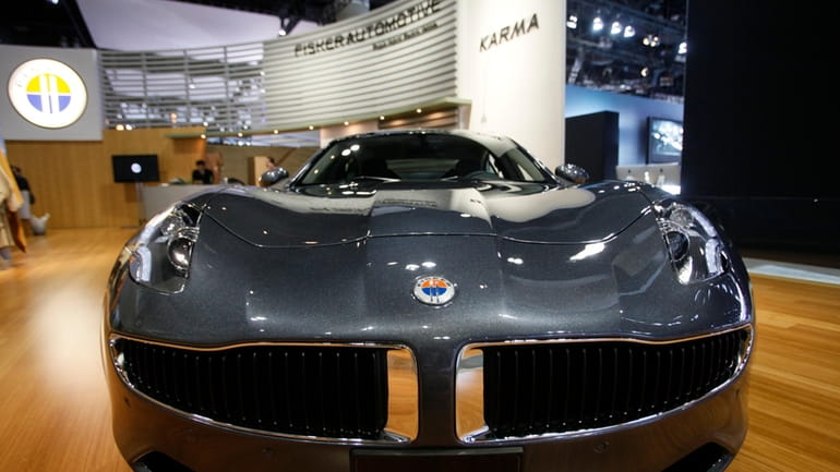 Fisker Automotive's Fisker Karma, a sports luxury plug-in hybrid car,...