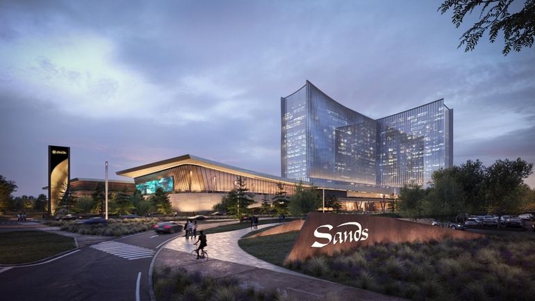 A new rendering of the proposed Sands casino resort at...