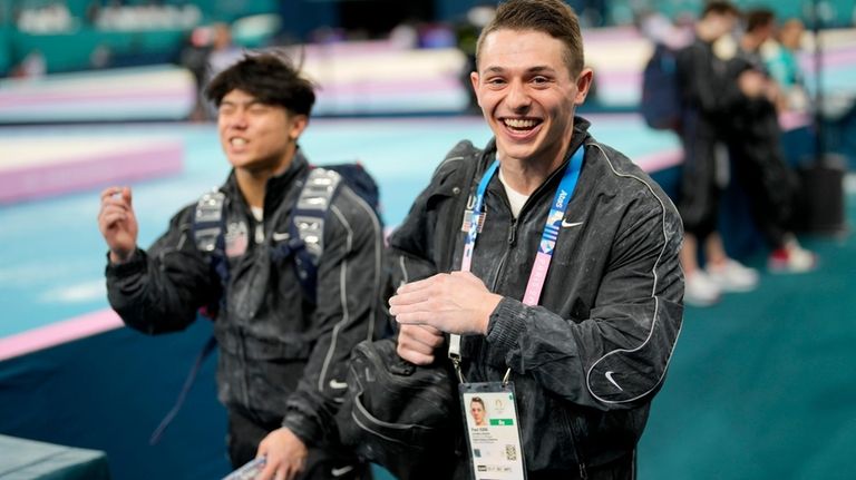 Asher Hong, left, and Paul Juda, of the United States...