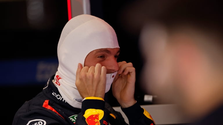 Red Bull driver Max Verstappen of the Netherlands prepares for...
