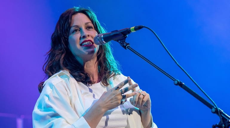 Alanis Morissette performs onstage on May 10 in Arlington, Texas.