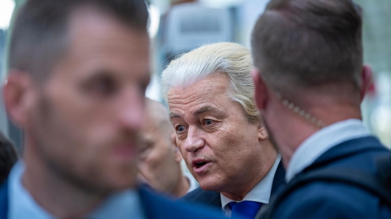 Anti-islam lawmaker Geert Wilders of the PVV, or Party for...