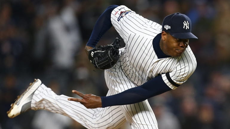 Aroldis Chapman doesn't get job done with arm or mouth - Newsday