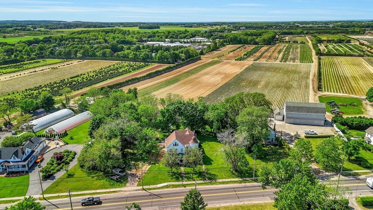 The home overlooks 60 acres of protected farmland.