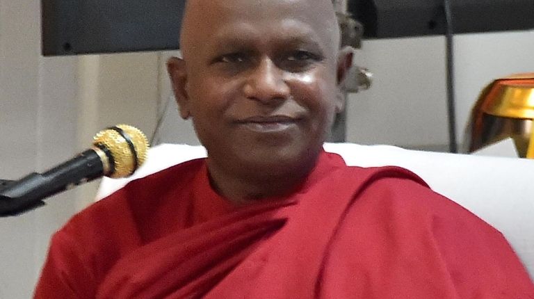 Bhante Kottawe Nanda, head monk, of the Long Island Buddhist Meditation...