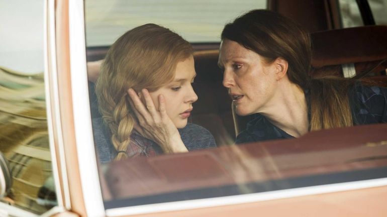 Chloe Moretz, left, and Julianne Moore in a scene from...