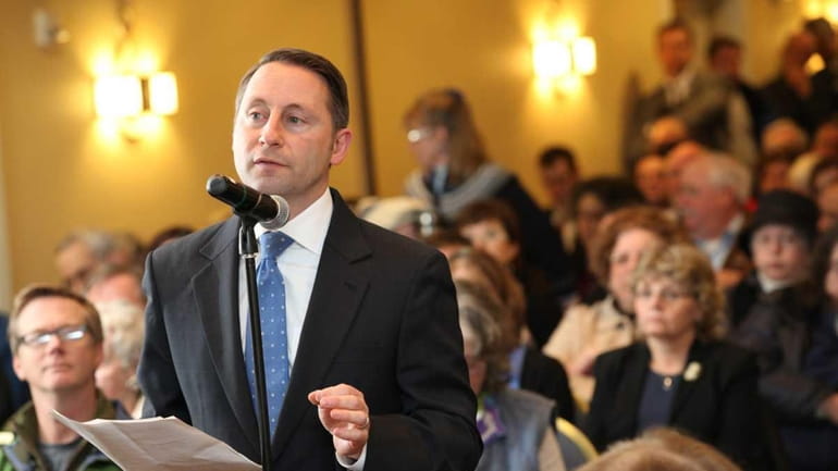 Westchester County Executive Rob Astorino speaks during a public hearing...
