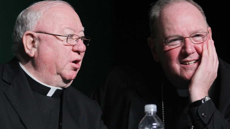 Cardinal Timothy M Dolan and Bishop William Murphy addresses Long...