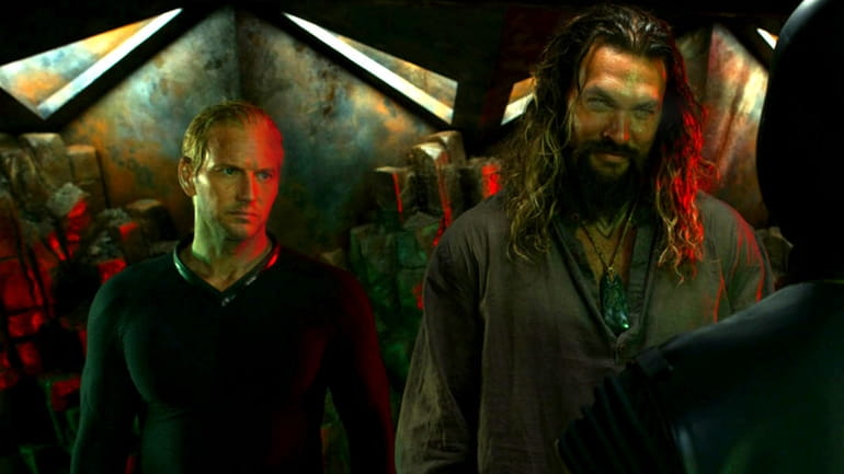 Patrick Wilson, left, and Jason Momoa star in "Aquaman and the...