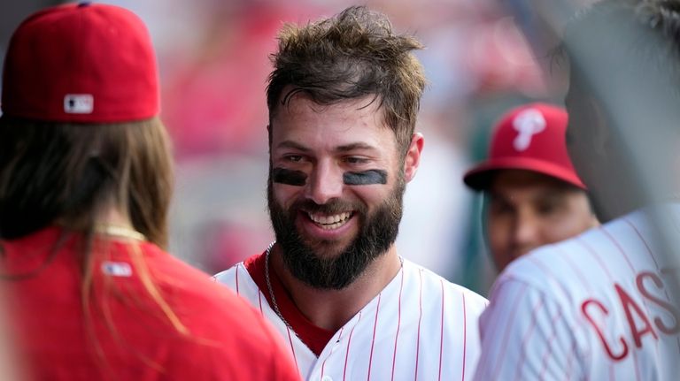 Phillies' Nick Castellanos has given rookie Weston Wilson a place to stay