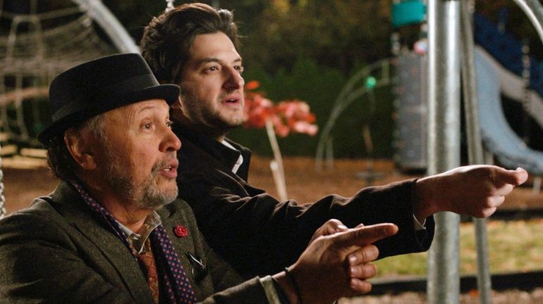 Billy Crystal as Marty and Ben Schwartz as Scott in...