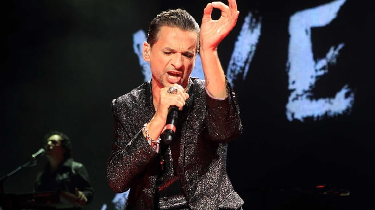 Dave Gahan of Depeche Mode performs in concert at Ovation...
