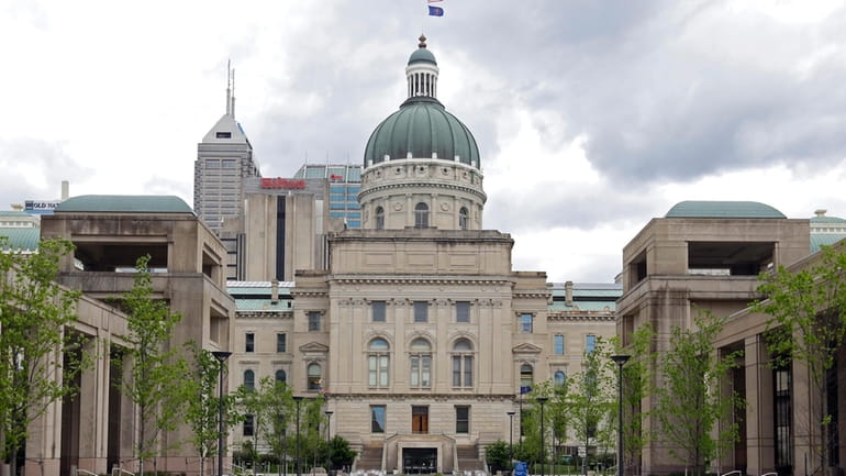 The Indiana Statehouse appears on May 5, 2017, in Indianapolis....