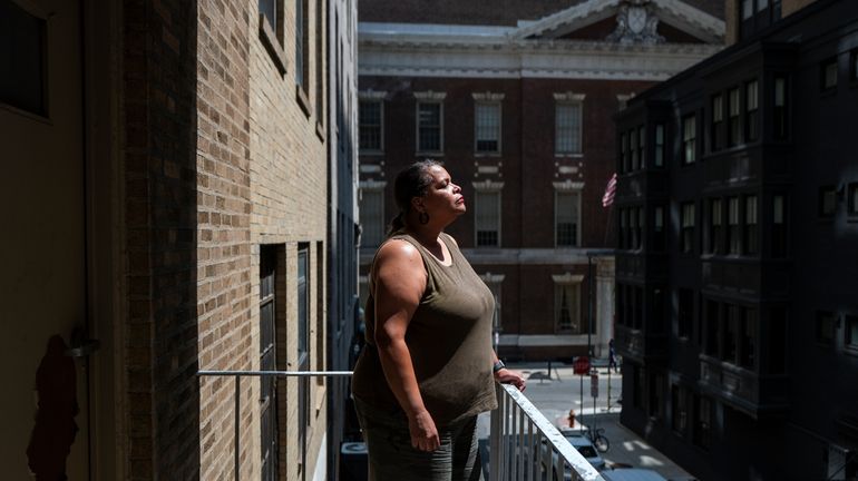 Maritza Guridy poses for a portrait, Monday, Aug. 5, 2024...