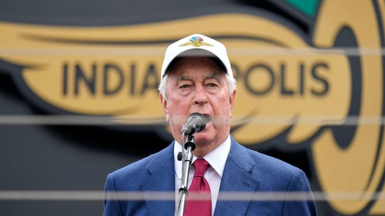 Indianapolis Motor Speedway owner Roger Penske delivers the command "ladies...