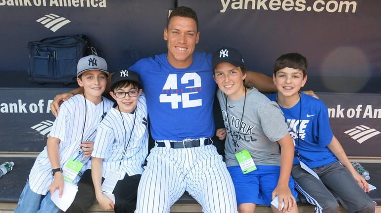 New York Yankees Aaron Judge tells his story to Long Island kids