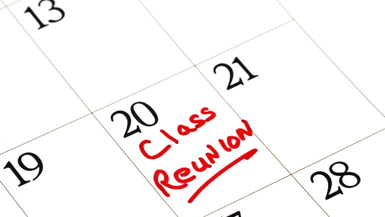 Class Reunion date marked on calendar