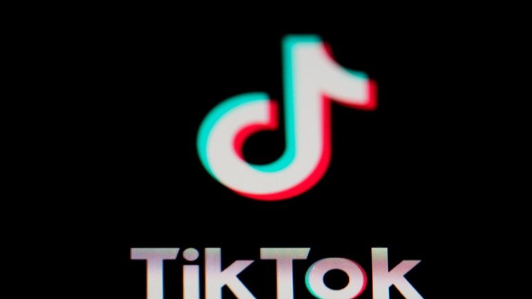 The icon for the video sharing TikTok app is seen...