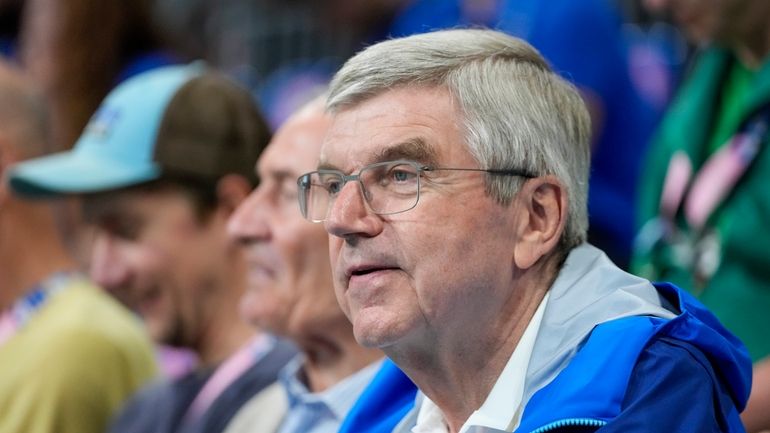 Thomas Bach, President of the International Olympic Committee attends a...