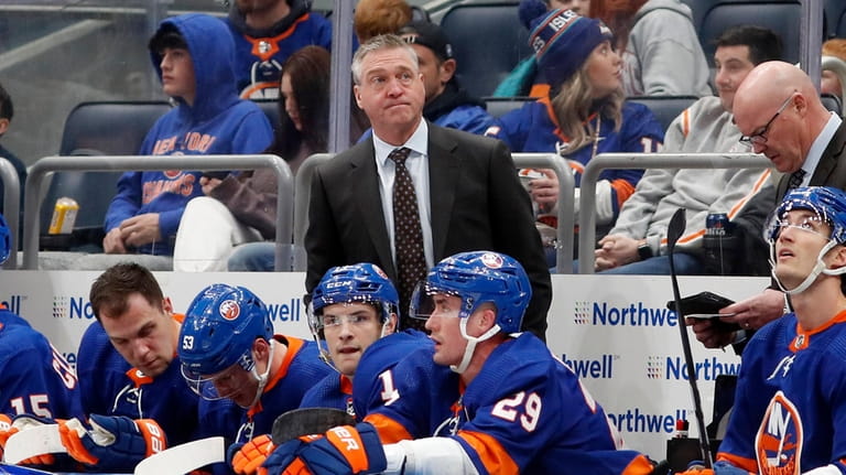 Patrick Roy took over as Islanders head coach on Jan....