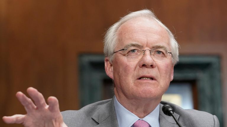 Kroger CEO William Rodney McMullen speaks during a Senate Judiciary...