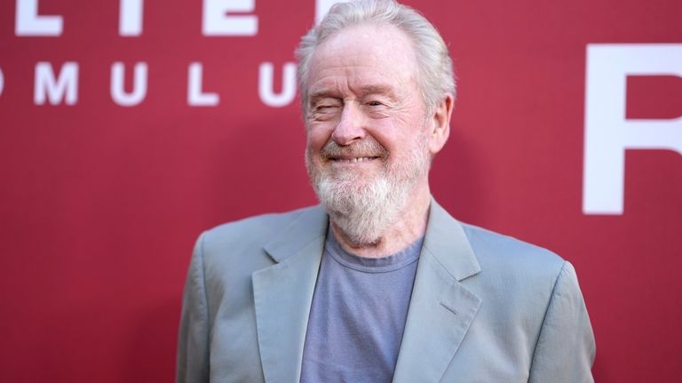 Ridley Scott arrives at the premiere of "Alien: Romulus" at...