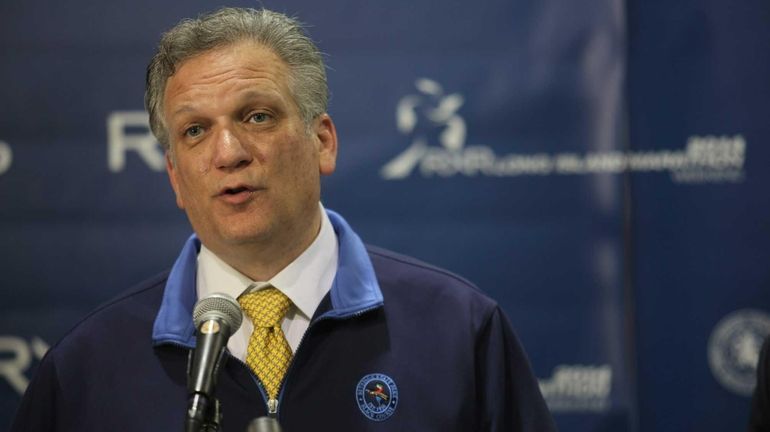 Nassau County Executive Edward Mangano, shown on Friday, May 2,...