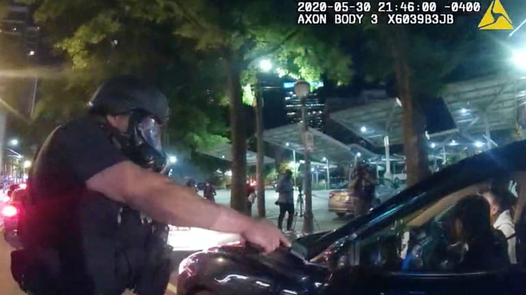 This image taken from Atlanta Police Department body camera footage...