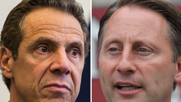 New York Gov. Andrew M. Cuomo and Republican challenger Rob...