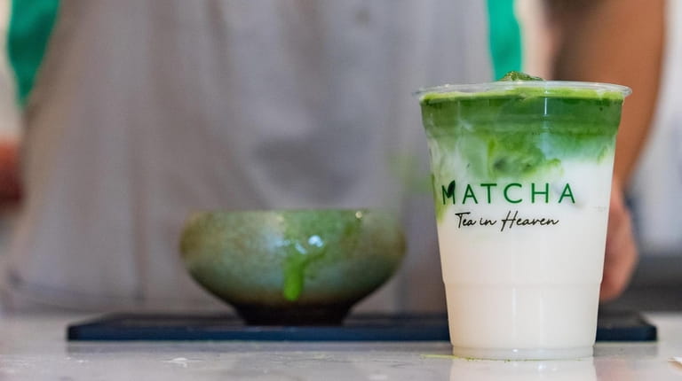 A matcha beverage from Matcha Tea in Heaven in Smithtown.