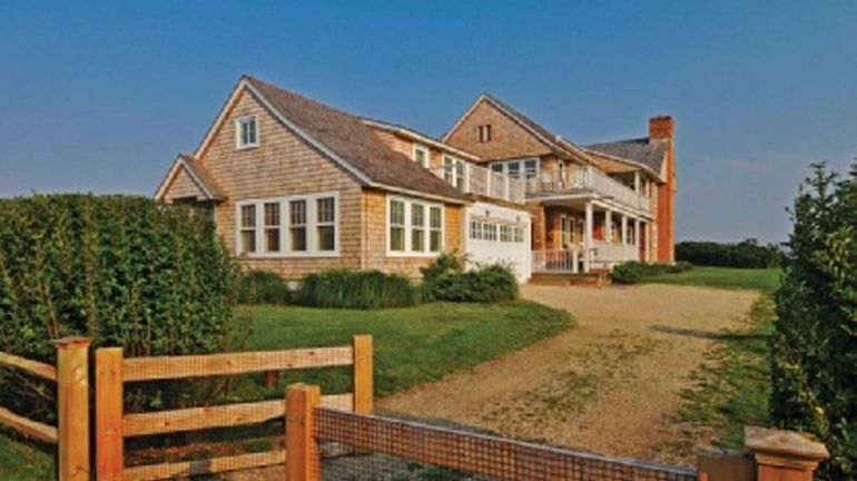 The oceanfront home owned by musician Billy Joel is for...