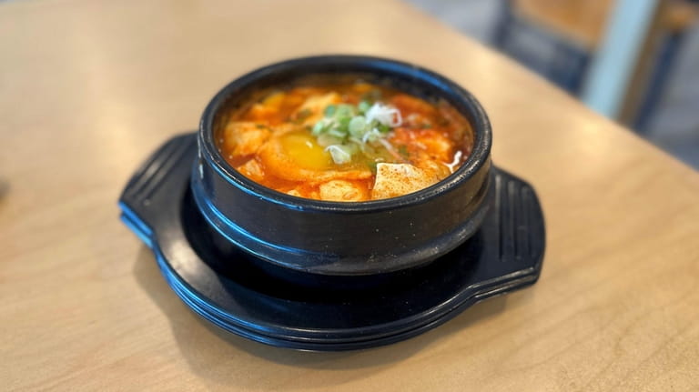 Seafood soondubu (soft tofu stew) at Korean Grill in East...