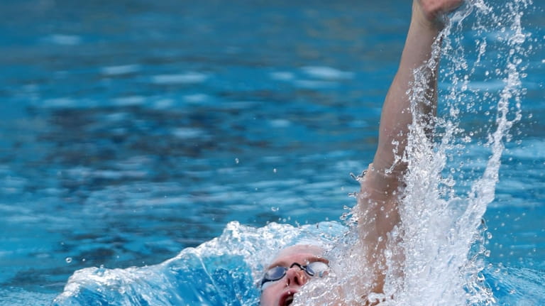 Ryan Murphy swims during a training session Tuesday, Feb. 13,...