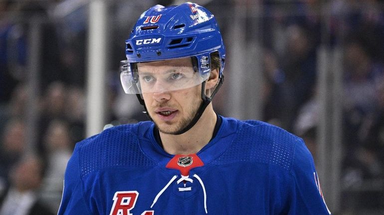 Rangers left wing Artemi Panarin against the Carolina Hurricanes in...