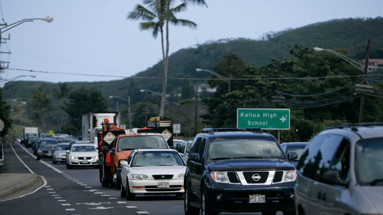Heavy traffic is seen Monday, Dec. 28, 2009 in Kailua,...