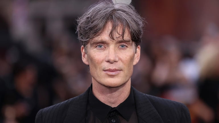 Actor Cillian Murphy poses at the "Oppenheimer" premiere, July 13,...