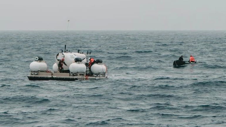 In this image released by Action Aviation, the submersible Titan...