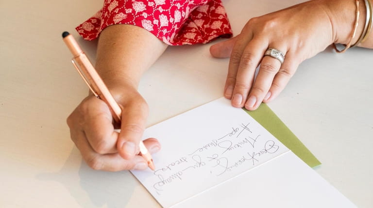Melinda Morris, owner of arni paperie in Southold, pens a...